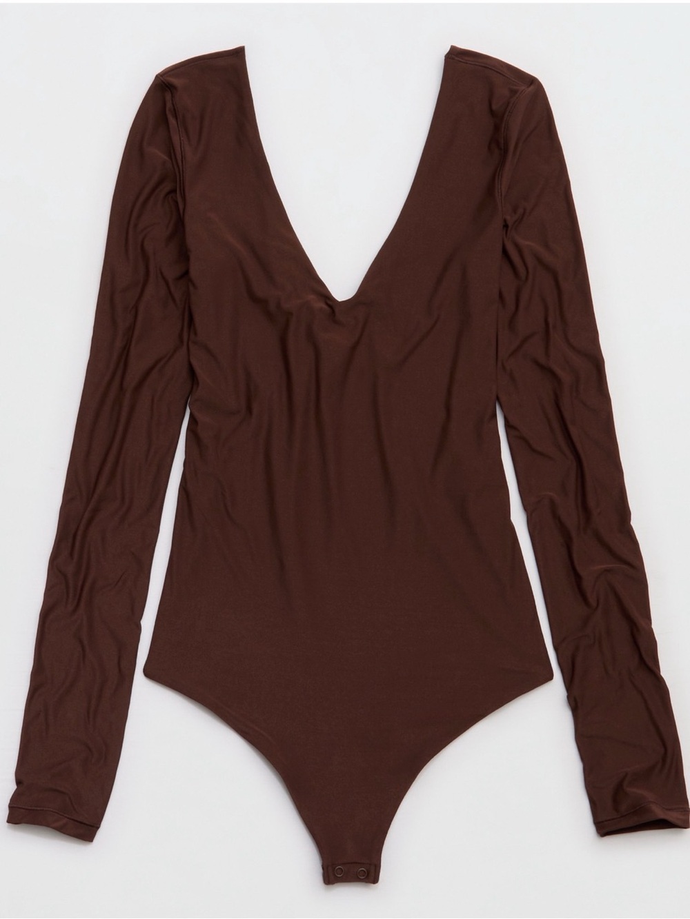 NWT Aerie SMOOTHEZ Long Sleeve Plunge Bodysuit